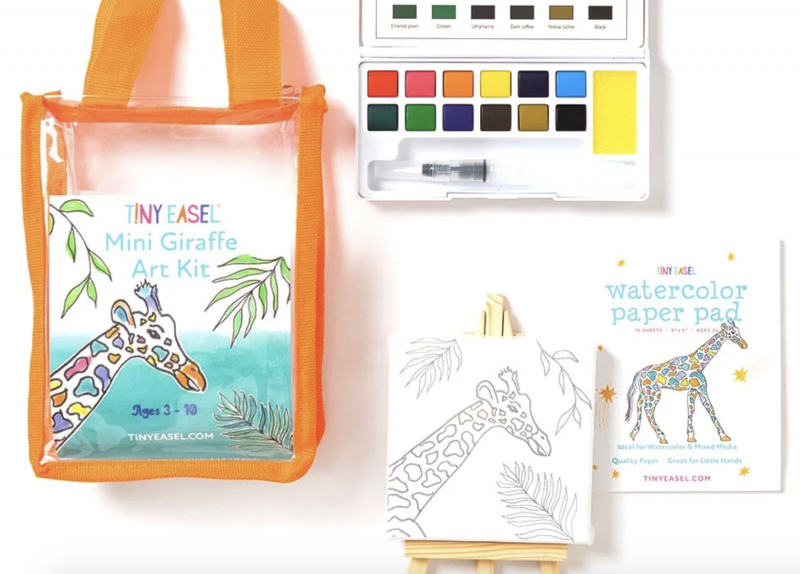 Tiny Easel Mini Art Kit.