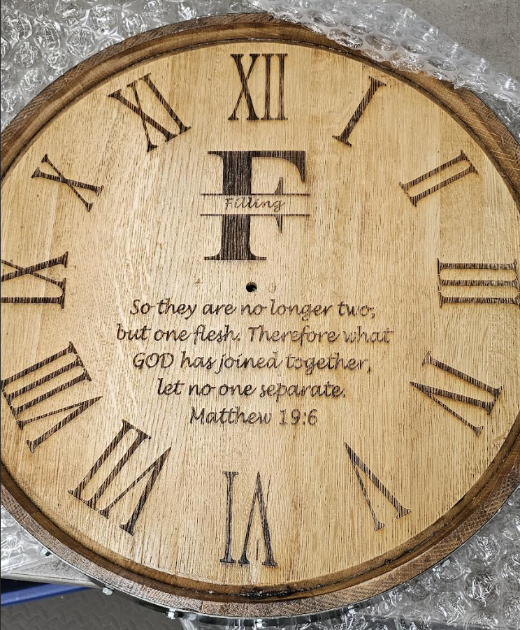 Barrel-Art: Barrel Head Wall Clock Review + Giveaway.