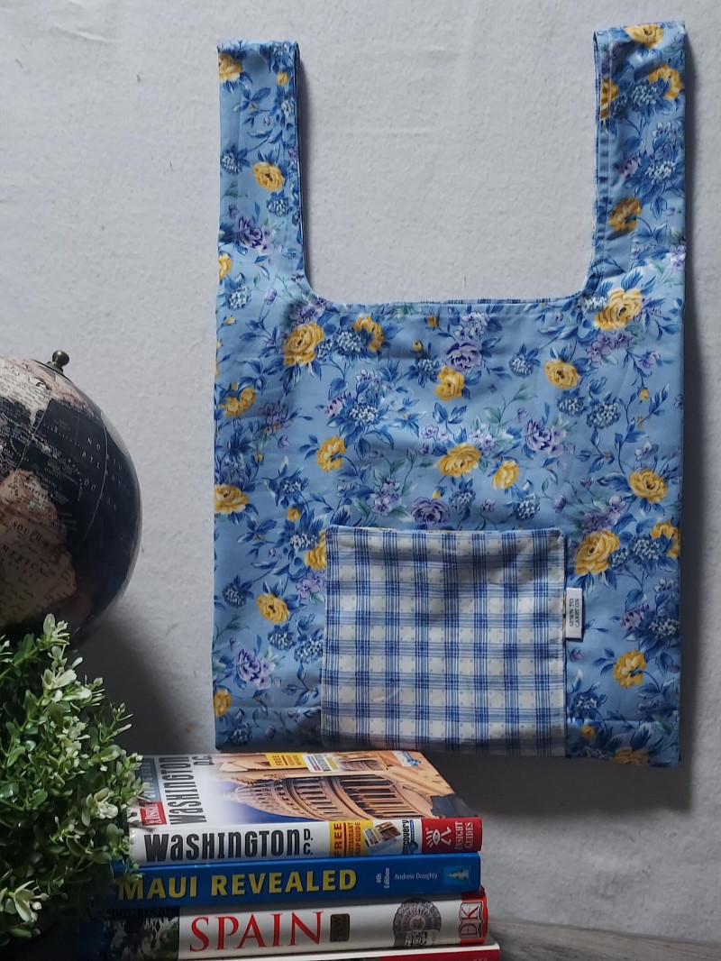 SewnToCarryOn Foldable Travel Tote Bag.