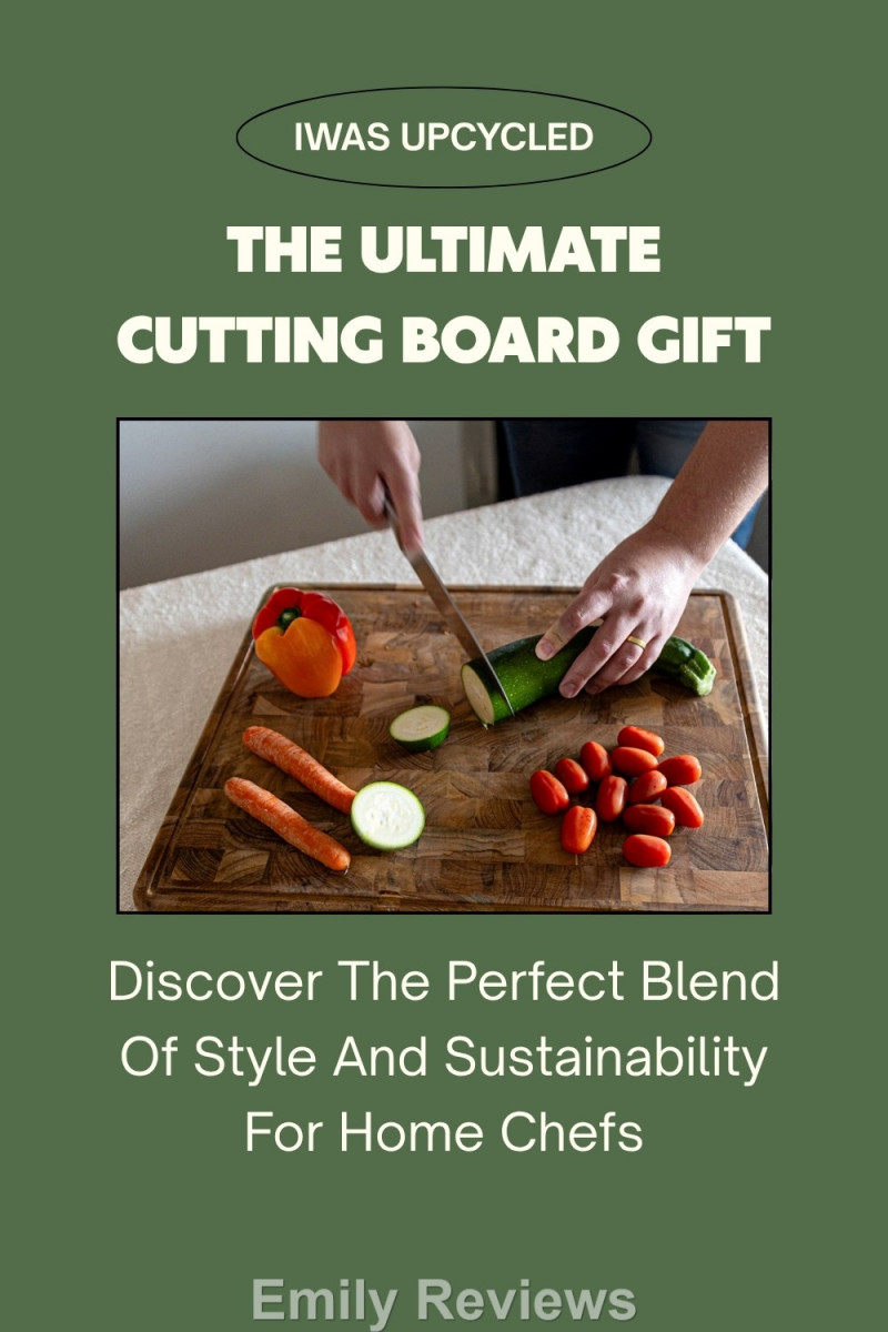 Upcycle, Sustainable Gifts, Teak Wood Cutting Board