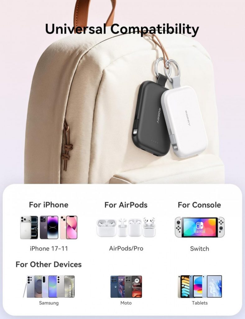 Portable Charger, Power Bank, Gift Idea, Stocking Stuffer