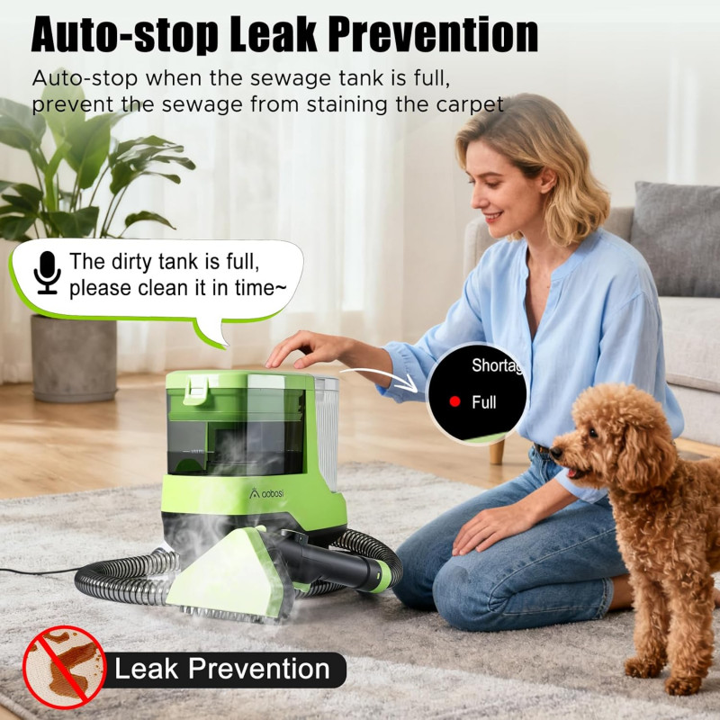 Deep-Clean Anywhere with the AAOBOSI Portable Carpet Cleaner Machine.