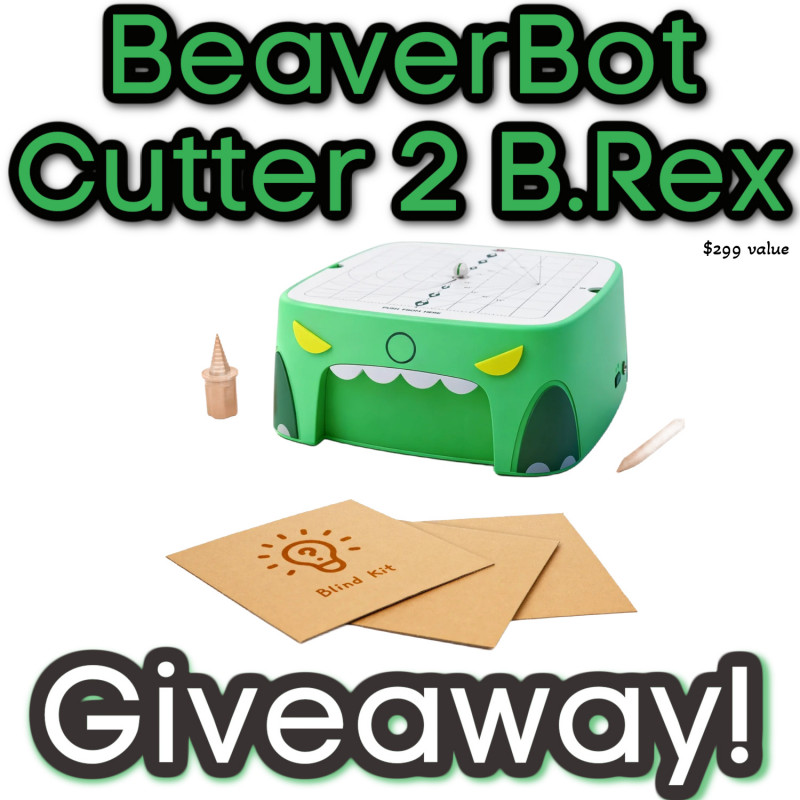 BeaverBot Cutter 2 B.Rex Review & Giveaway (A Child-Friendly Cardboard Cutter!).