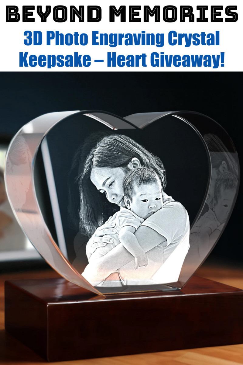 Beyond Memories: 3D Photo Engraving Crystal Keepsake – Heart Giveaway!