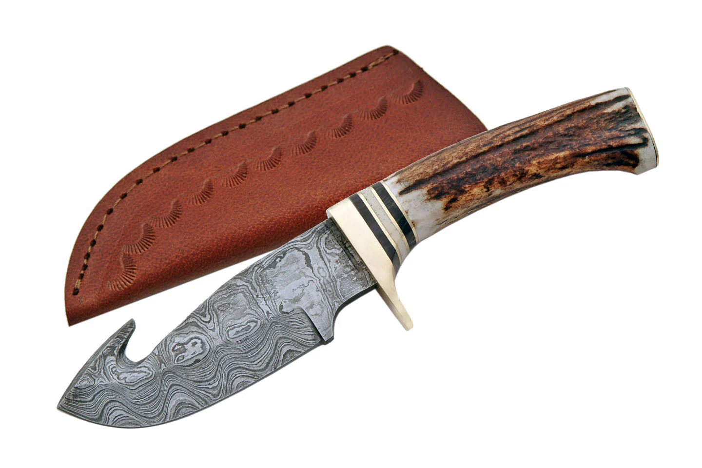 damascus steel skinning knife