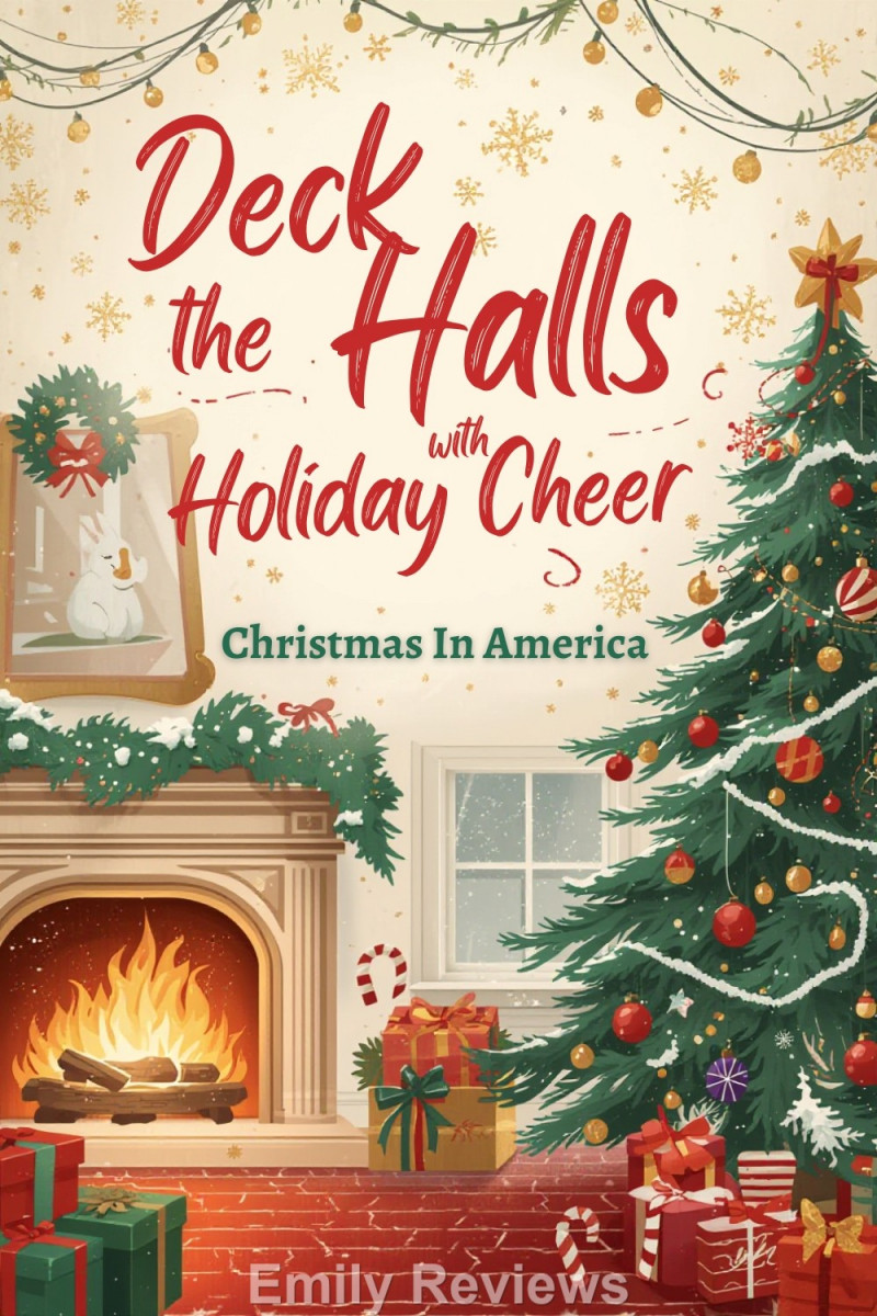 Christmas Decor, Fir Garland, Batter-Powered Lights, Christmas Ornaments