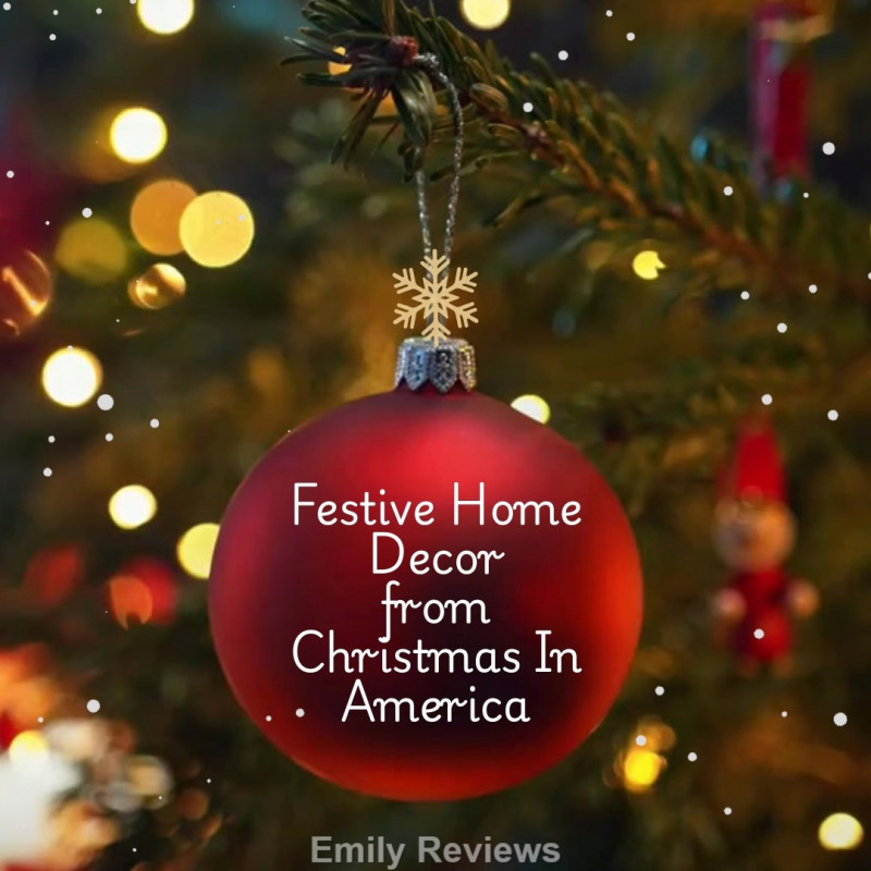 Deck the Halls with Holiday Cheer from Christmas In America Christmas Decor, Fir Garland, Batter-Powered Lights, Christmas Ornaments