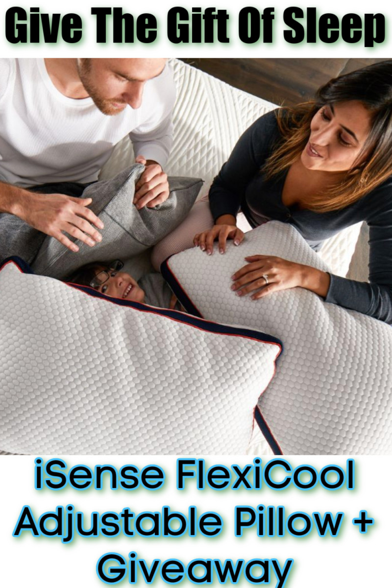 The Gift Of Sleep: iSense FlexiCool Adjustable Pillow + Giveaway.