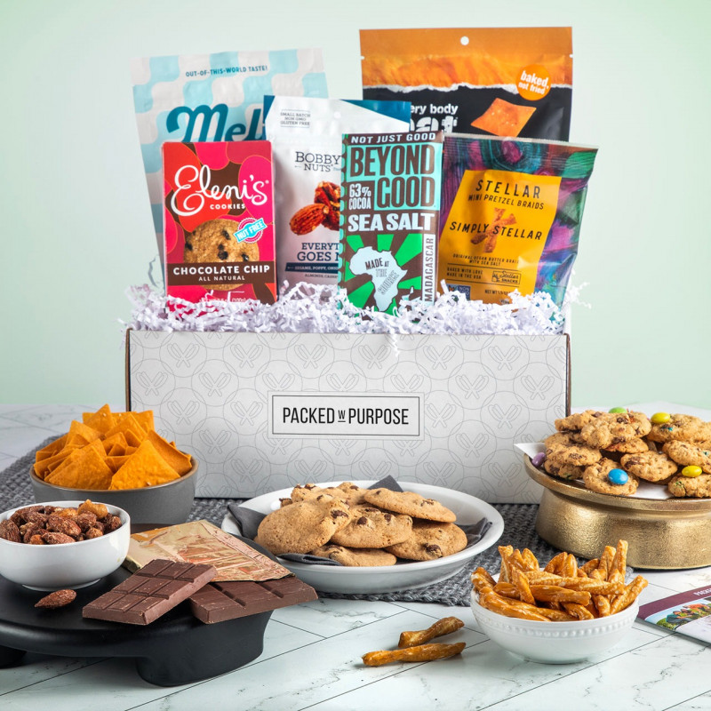 Packed With Purpose - Thoughtful Wishes Kosher Treats Gift Basket Giveaway (1/07) thoughtful wishes gift set