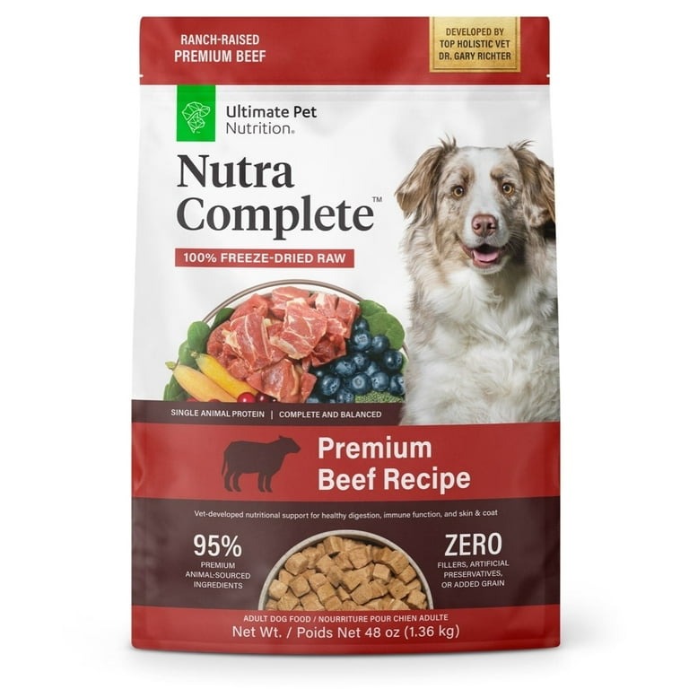 Nutra Complete™ beef dog food recipe