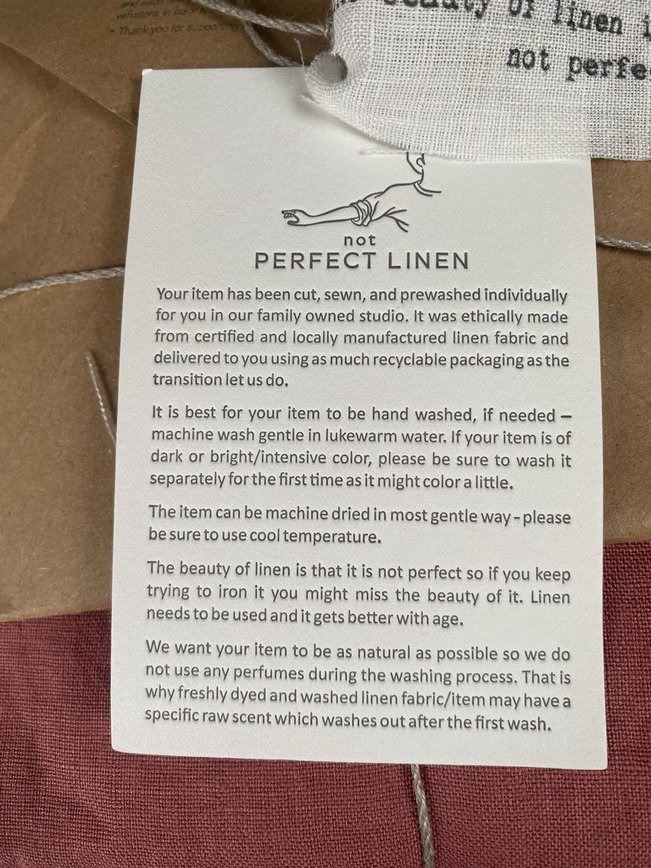 not perfect linen