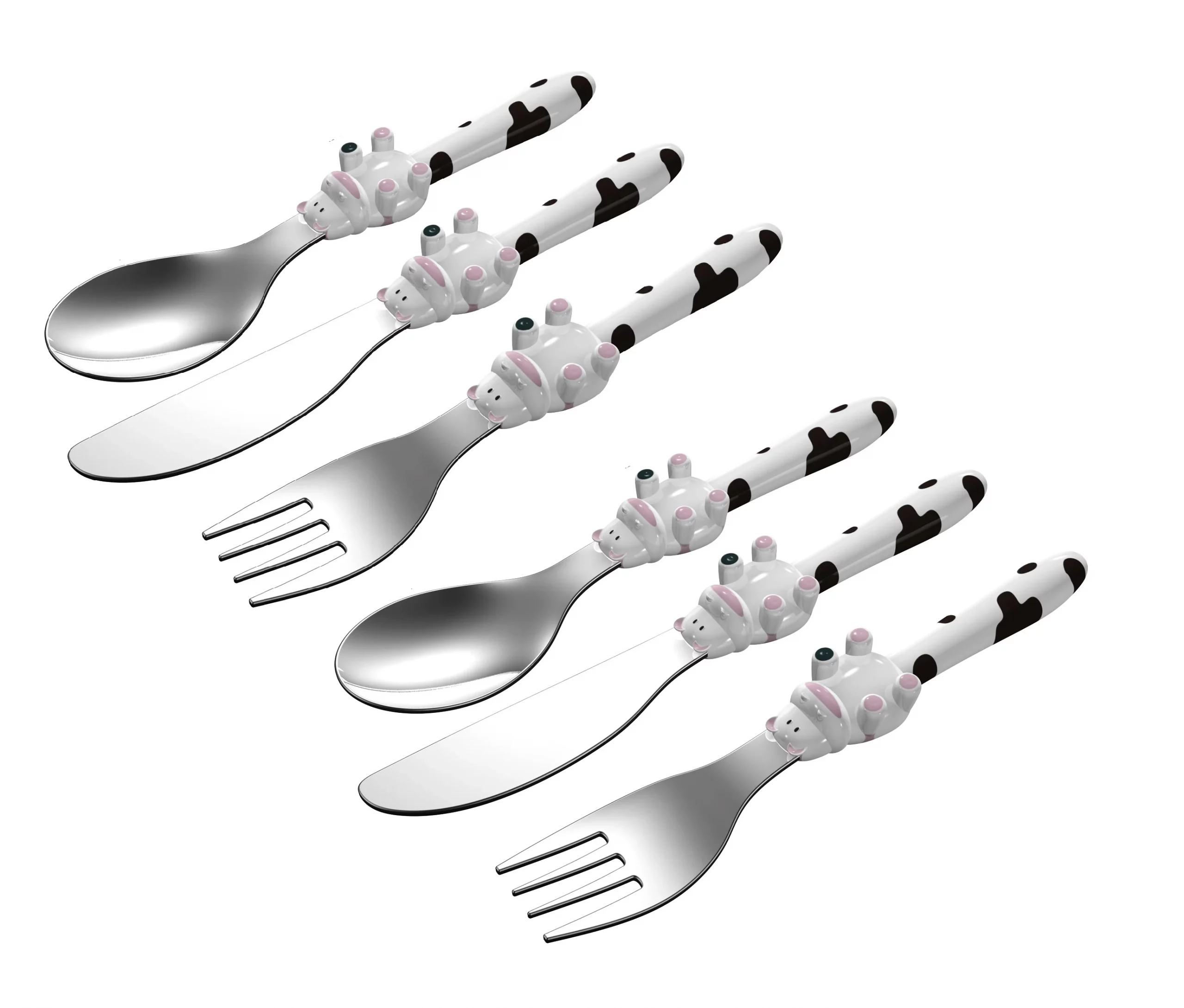 ANNOVA Kids Cow Handle Children's Stainless Steel Silverware Set Giveaway!