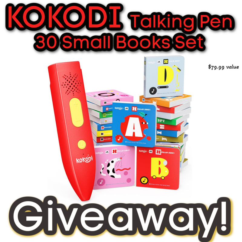 KOKODI Talking Pen 30 Small Books Set Giveaway.