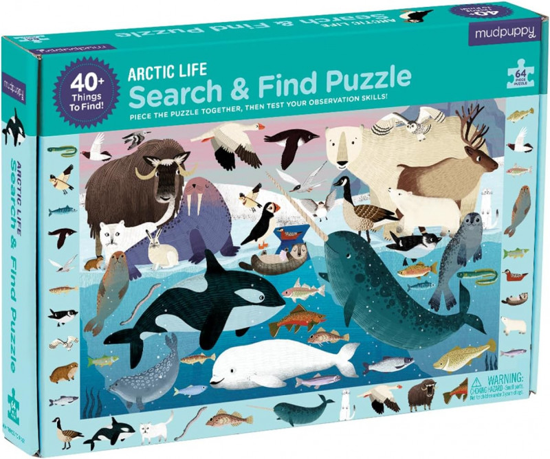 Mudpuppy Arctic Life Search & Find Puzzle.