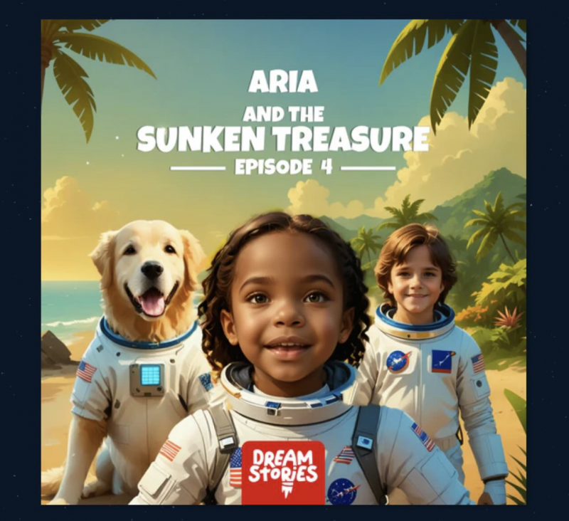 DreamStories 'The Sunken Treasure' Custom Book.