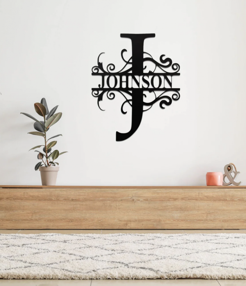 MetalPlex Personalized Monogram - Metal Wall Art.