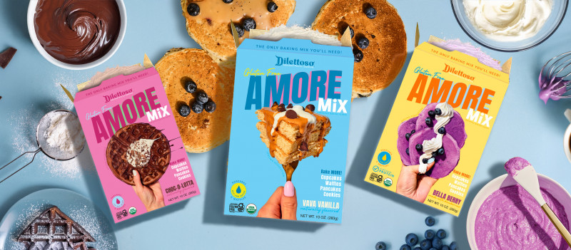 Dilettoso's Organic Gluten-Free Oat Flour Baking Mix.