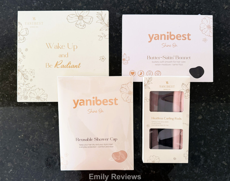 Haircare, shower cap, sleep bonnet, heatless curlers, satin pillowcases