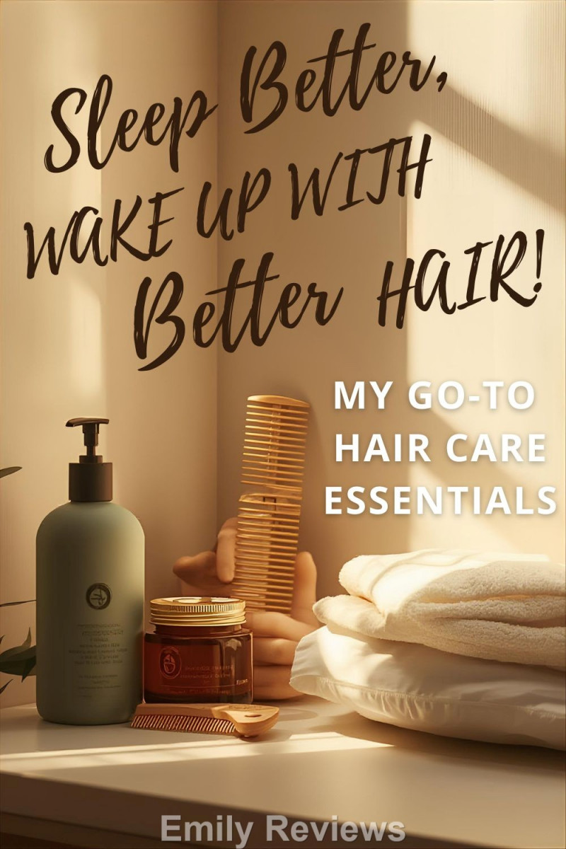 Haircare, shower cap, sleep bonnet, heatless curlers, satin pillowcases