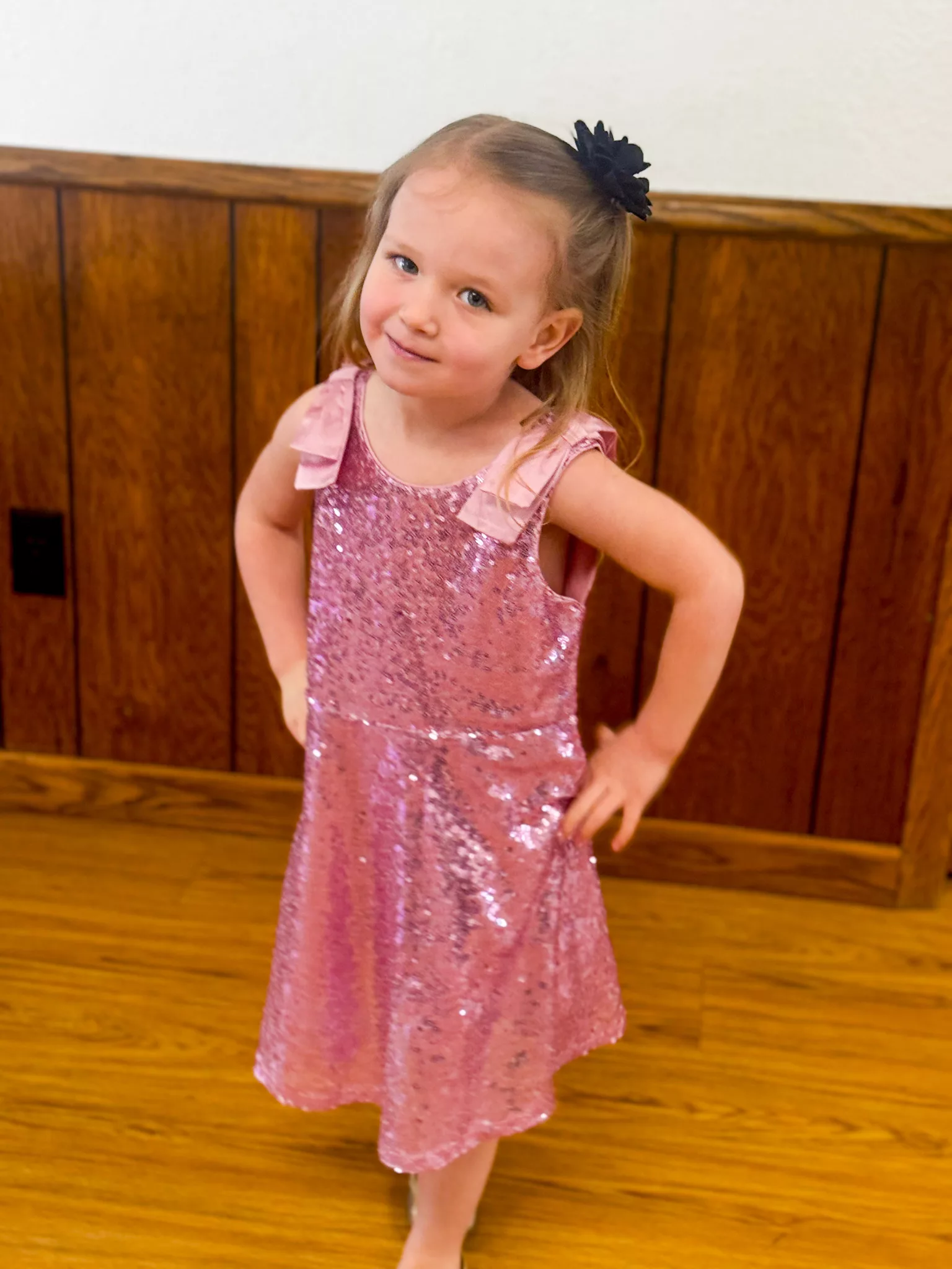 The Perfect Easter Dress: Girls Sequin Dress with Bows.