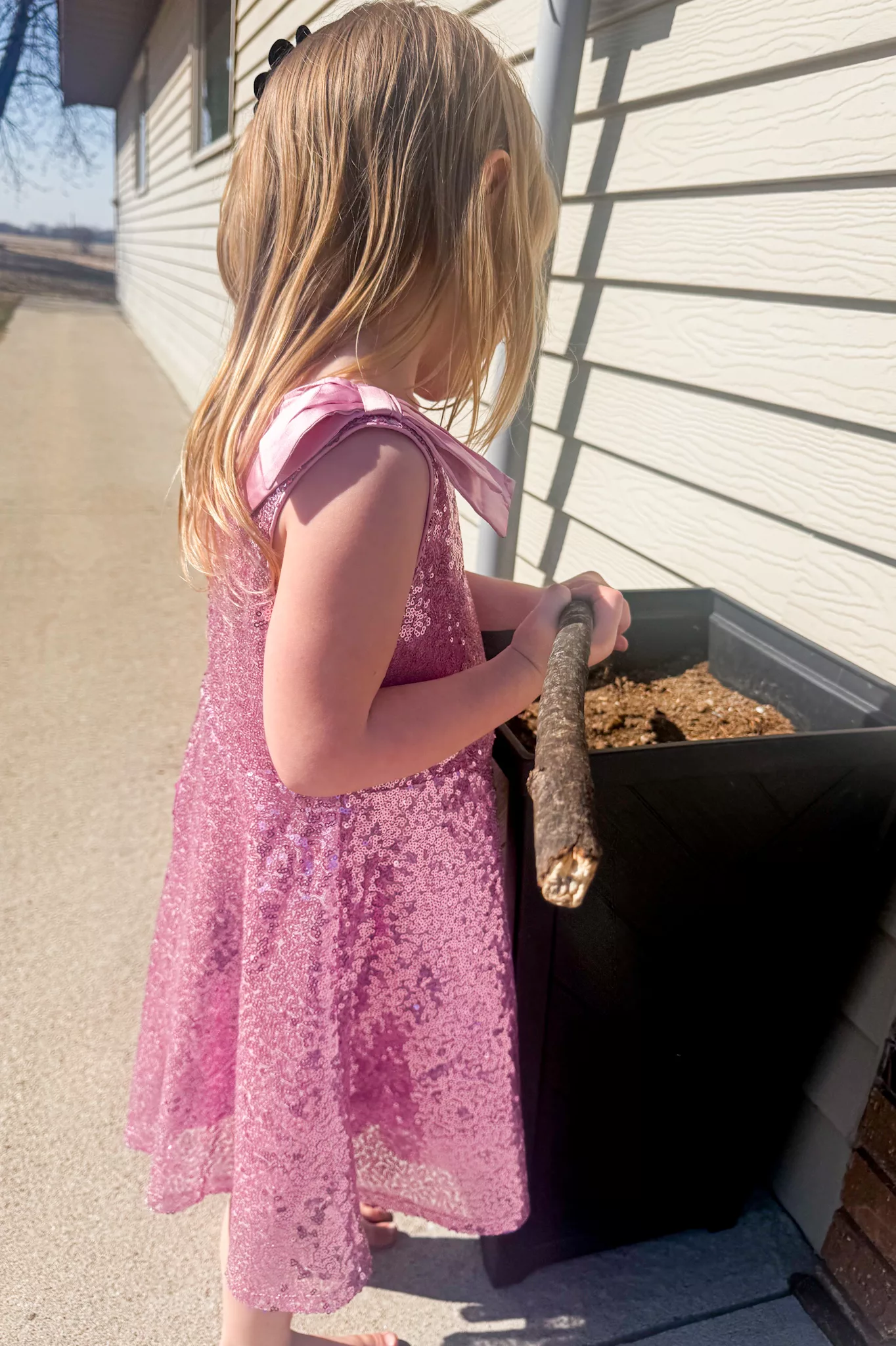 The Perfect Easter Dress: Girls Sequin Dress with Bows.