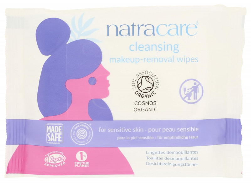 Natracare Cleansing Make Up Removal Wipes.