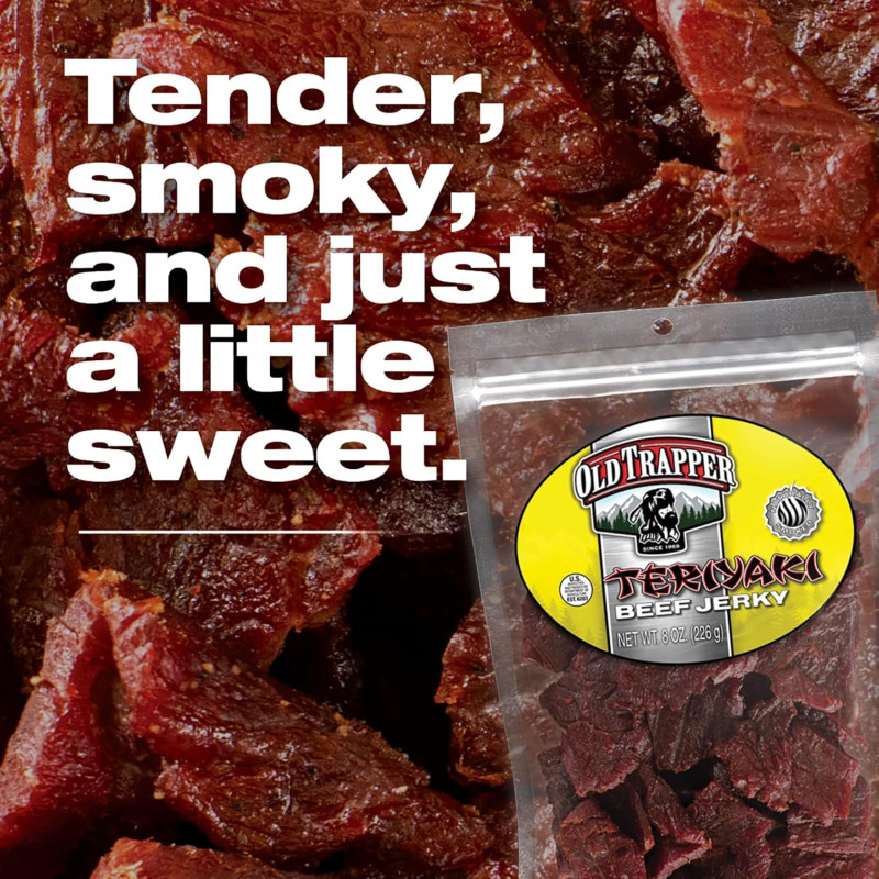 Old Trapper Teriyaki Beef Jerky.