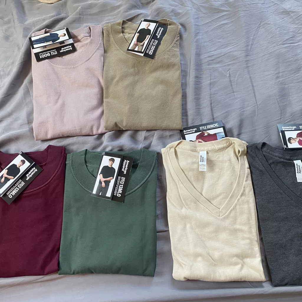 American Apparel 100% Cotton Clothing Review American apparel t shirts