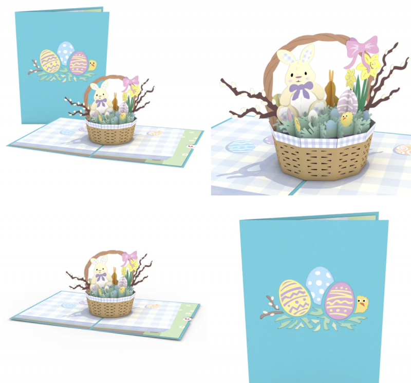 Lovepop Easter Basket Pop-Up Card.