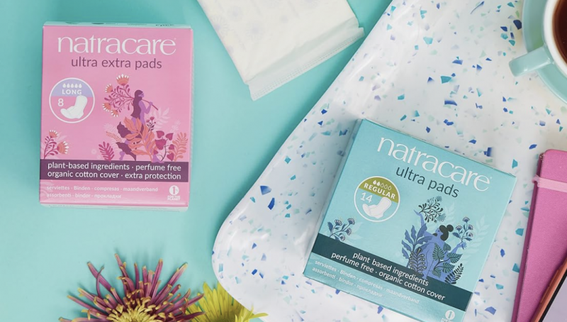 Natracare Ultra Extra Pads with Wings.