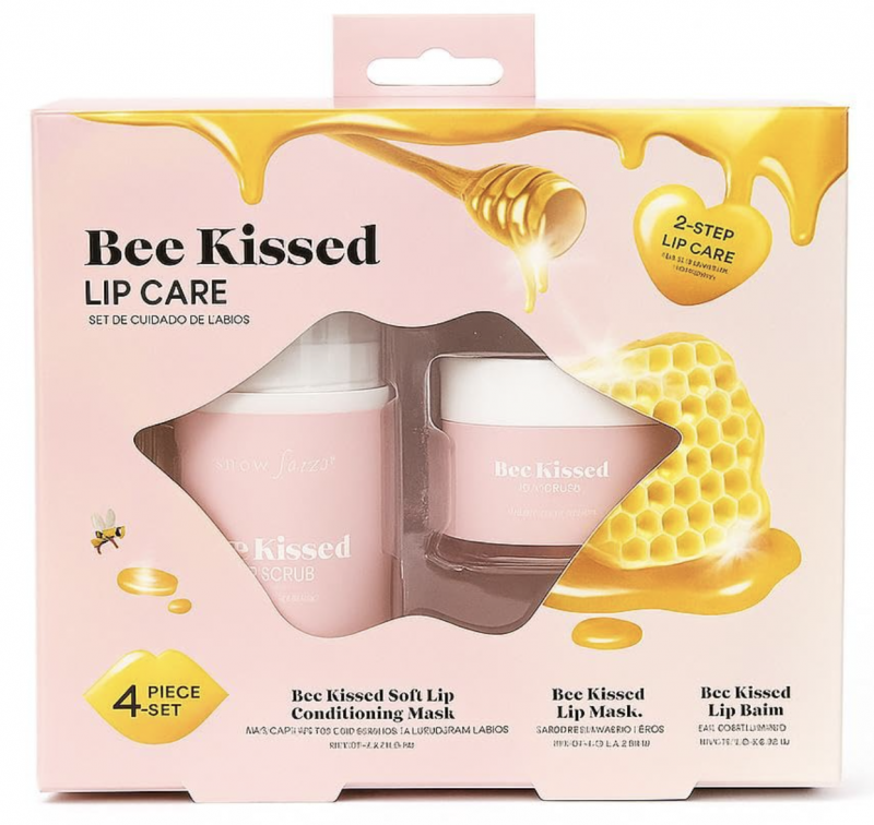 Bee Kissed Lip Care 4-Piece Set.