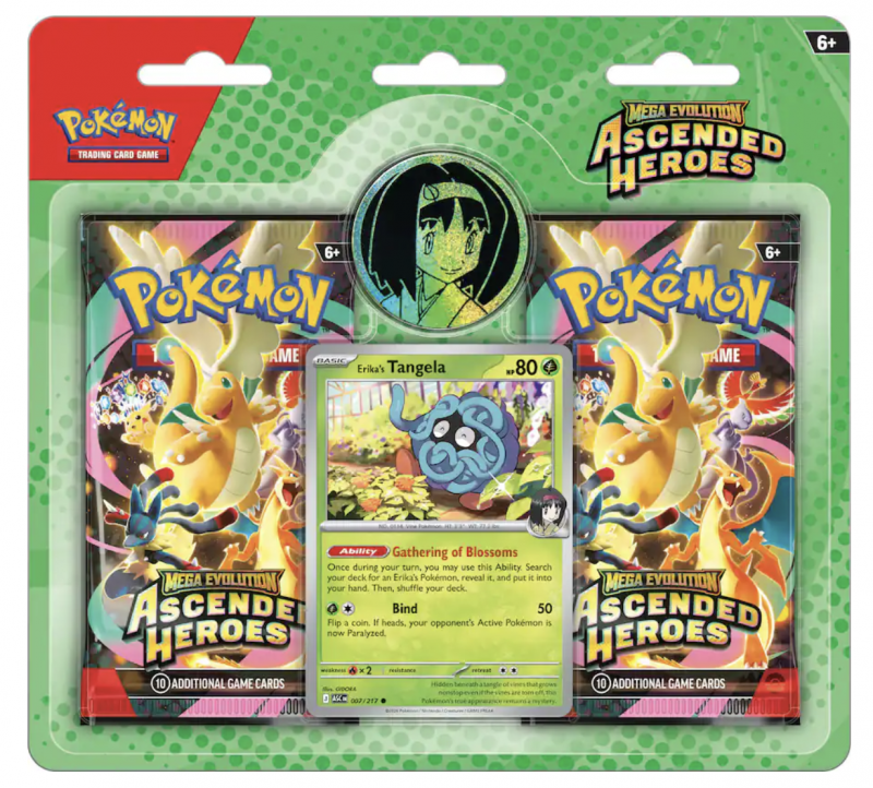 Skybox Collectibles Pokemon TCG: Mega Evolution - Ascended Heroes 2 Pack Blister.