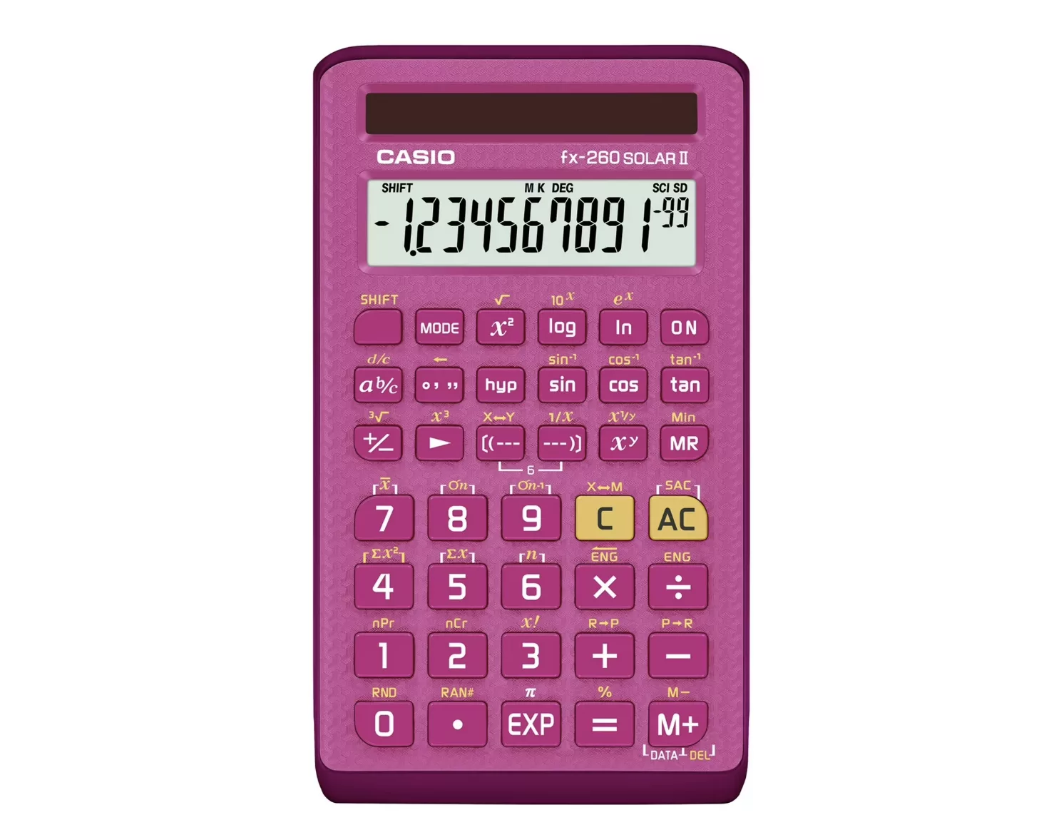 Casio fx-260 SOLAR II Pink Edition.
