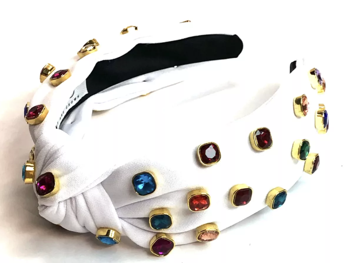 Knot And Crown Bejeweled Lights Headband.