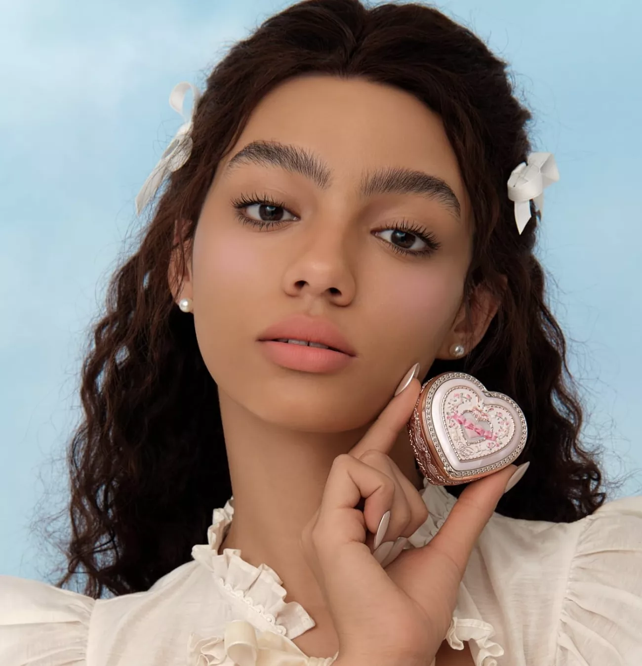 Flower Knows Bunny Garden Embossed Blush.