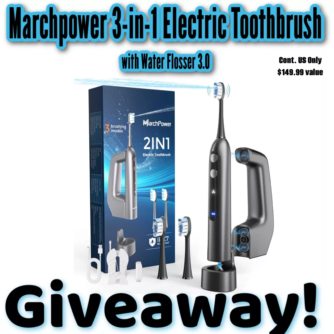 A Deep Dive: Marchpower 3-in-1 Sonic Toothbrush Review + Giveaway.