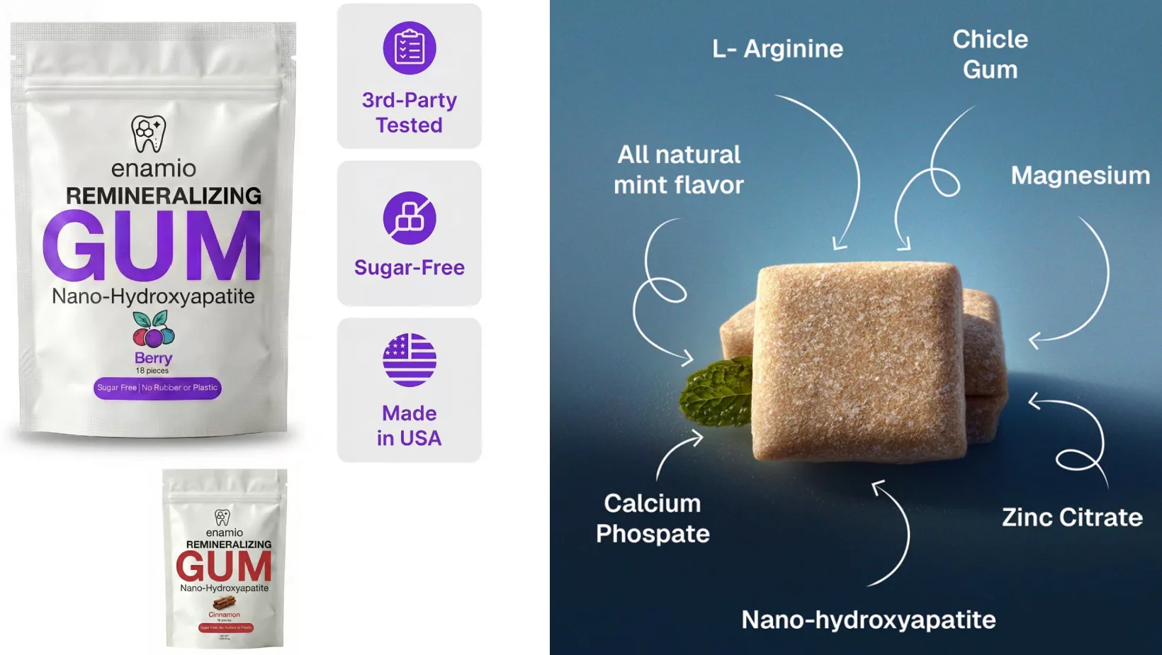 Enamio Remineralizing Gum.