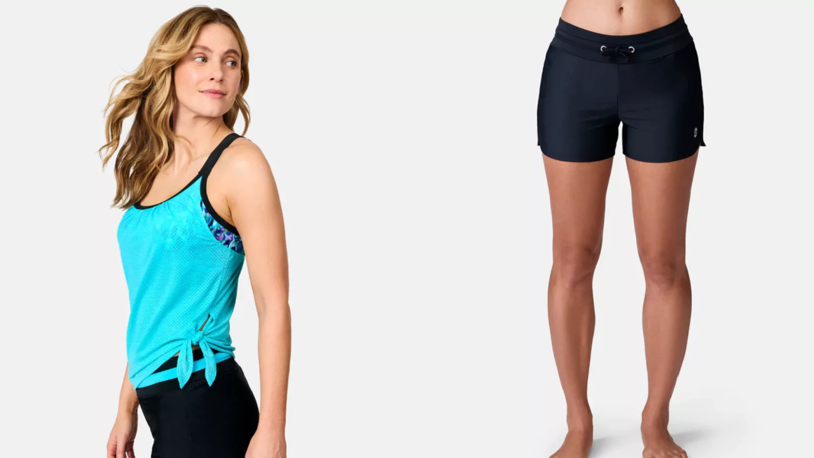 Free Country Women's Swim Top + Shorts.
