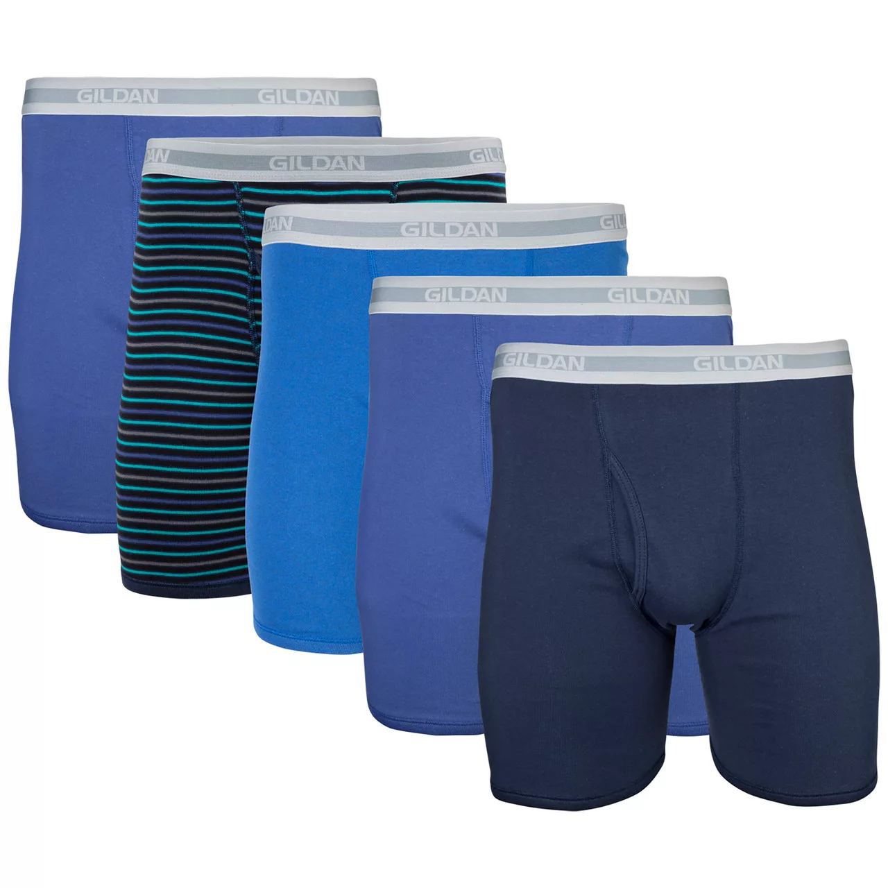Gildan cotton boxer briefs regular leg
