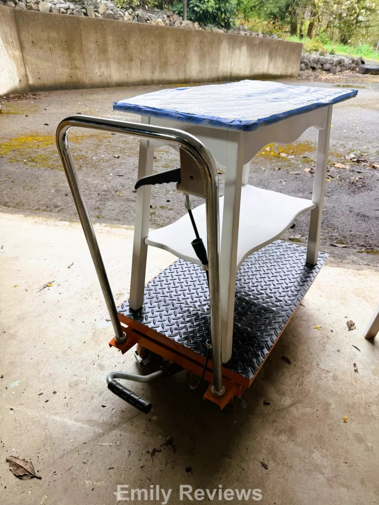 hydraulic lift table cart,
VEVOR lift table 500 lb,
scissor lift table cart,
hydraulic lift table for workshop,
lift table for furniture flipping,
DIY lift table cart,
material handling lift table,
VEVOR tools review,
workshop lift table