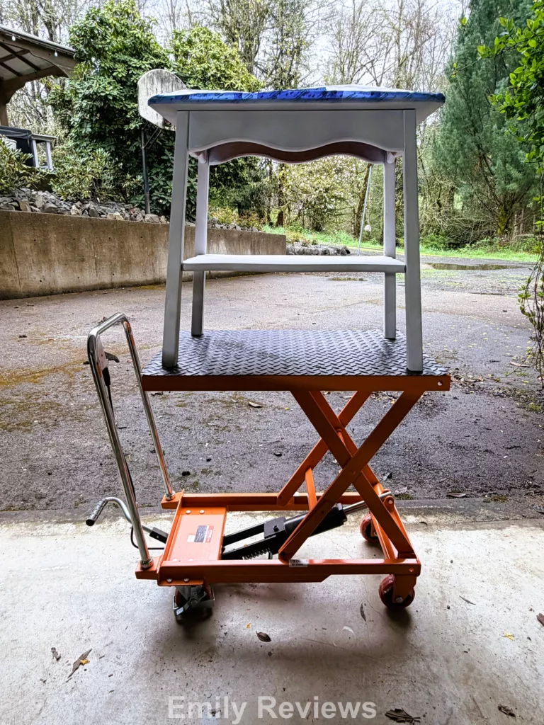 hydraulic lift table cart,
VEVOR lift table 500 lb,
scissor lift table cart,
hydraulic lift table for workshop,
lift table for furniture flipping,
DIY lift table cart,
material handling lift table,
VEVOR tools review,
workshop lift table