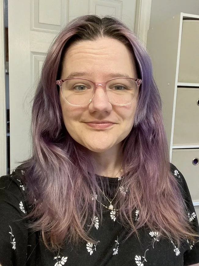 2 months after Overtone royal plum hair dye