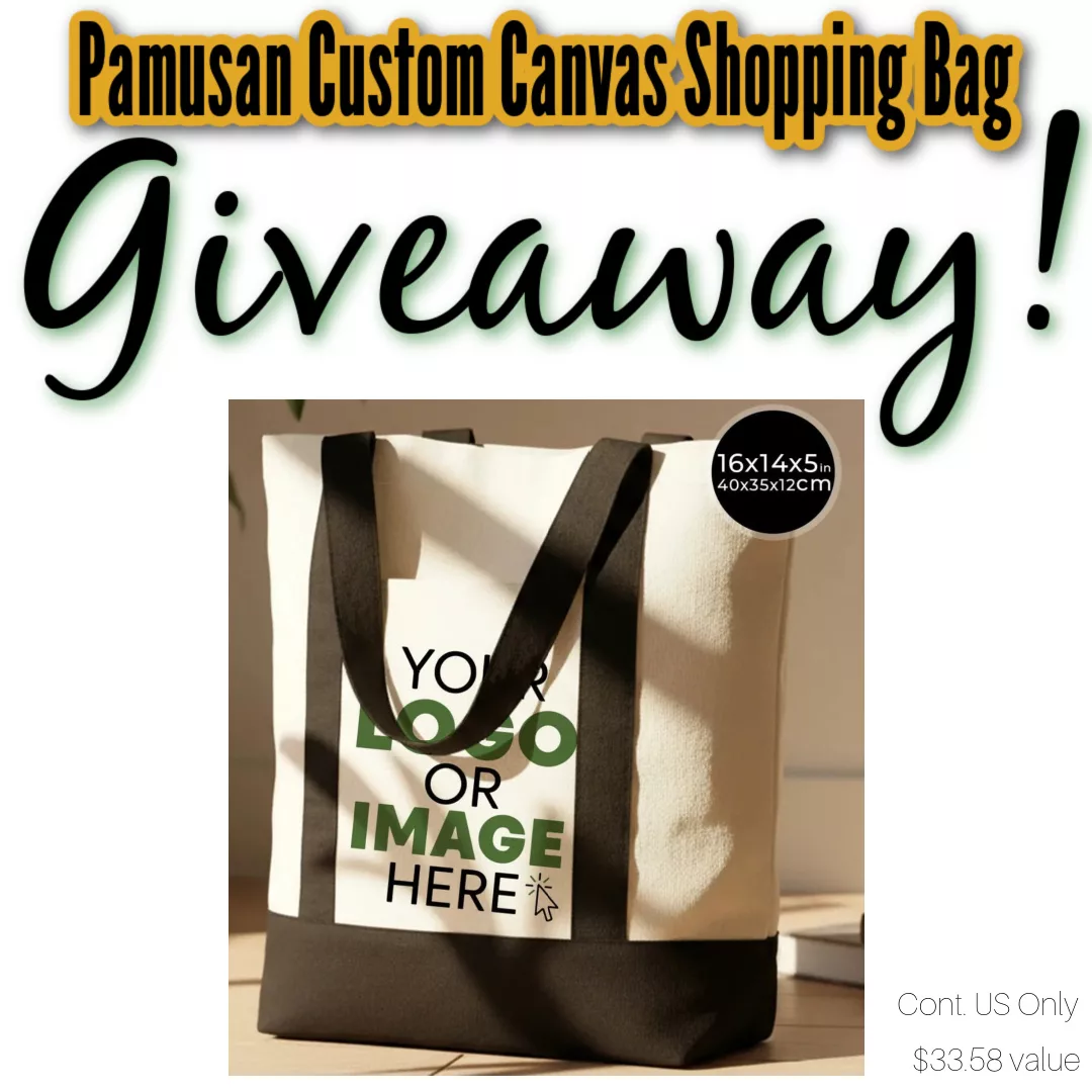 Pamusan Custom Homemade Tote Bags Review + Giveaway.