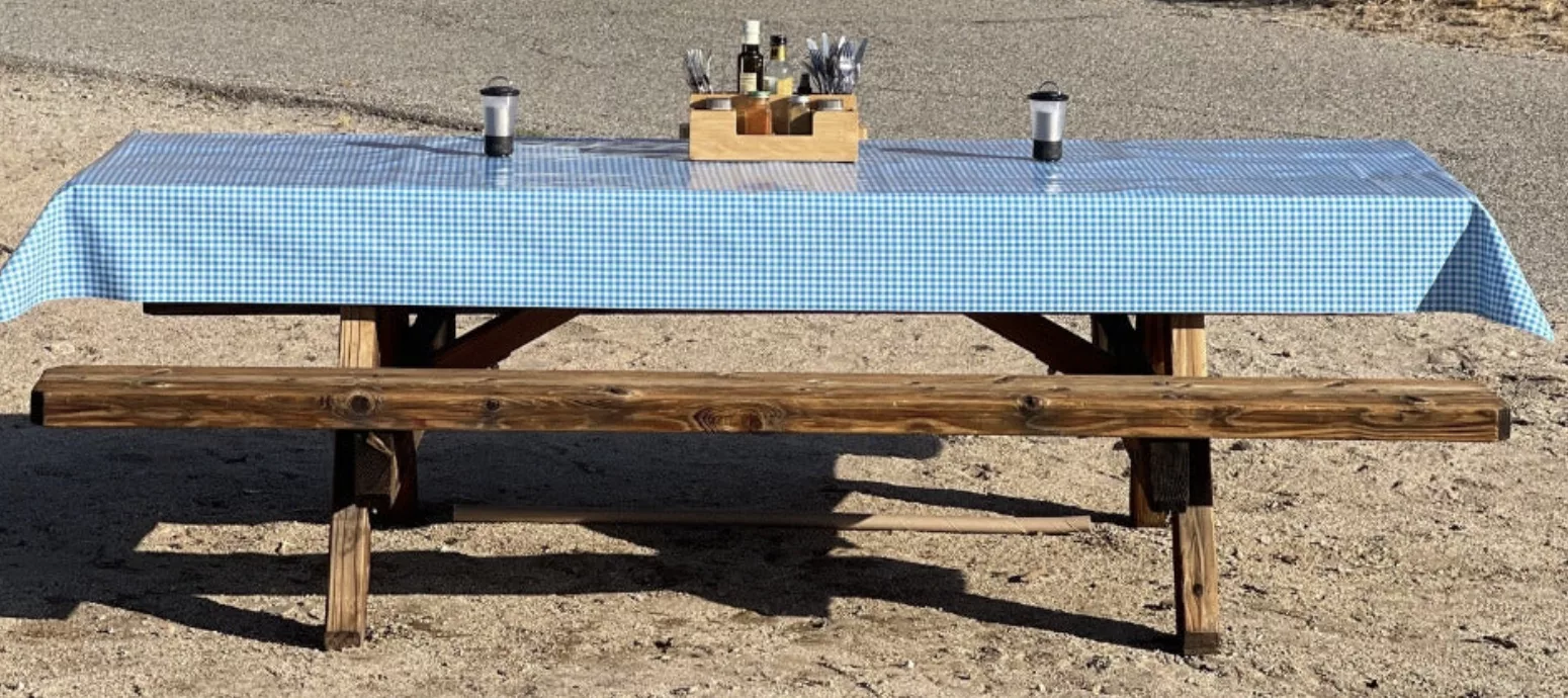 LITO Outdoor Tablecloth American Picnic Gingham.