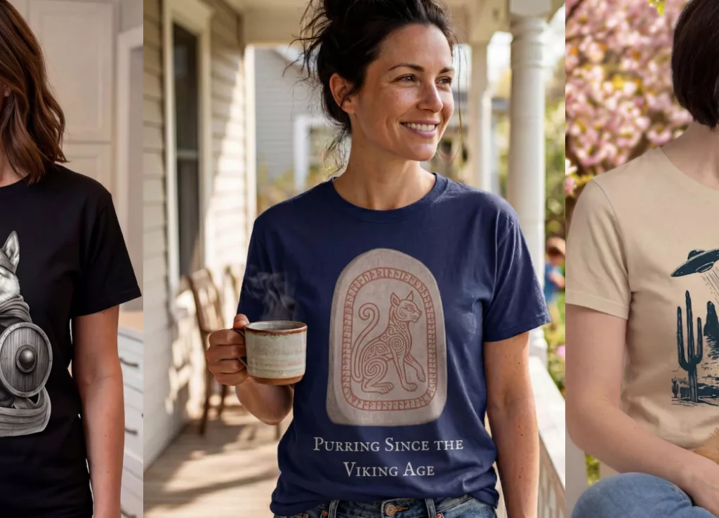 Viking Creatures Co. - Viking Shirts With Funny Pets Giveaway! Viking Creatures Co. Mother's Day T-Shirts.