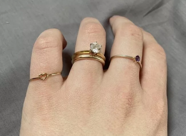 JTV - Jewelry For Every Style - Solid Gold Heart Ring Review JTV 14k heart pinky ring