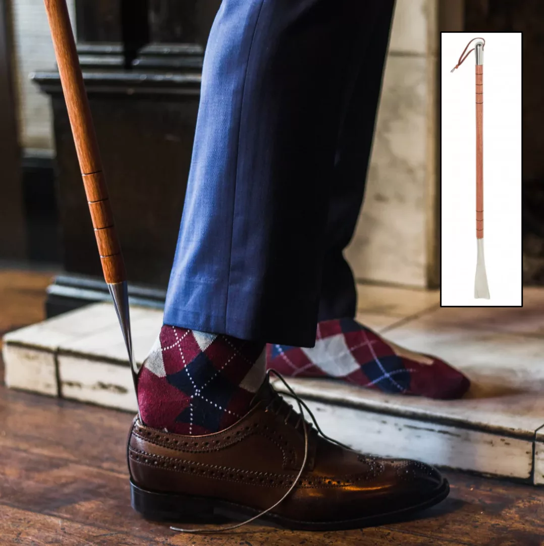 Dapper Woodworks Long Handle Shoe Horn.