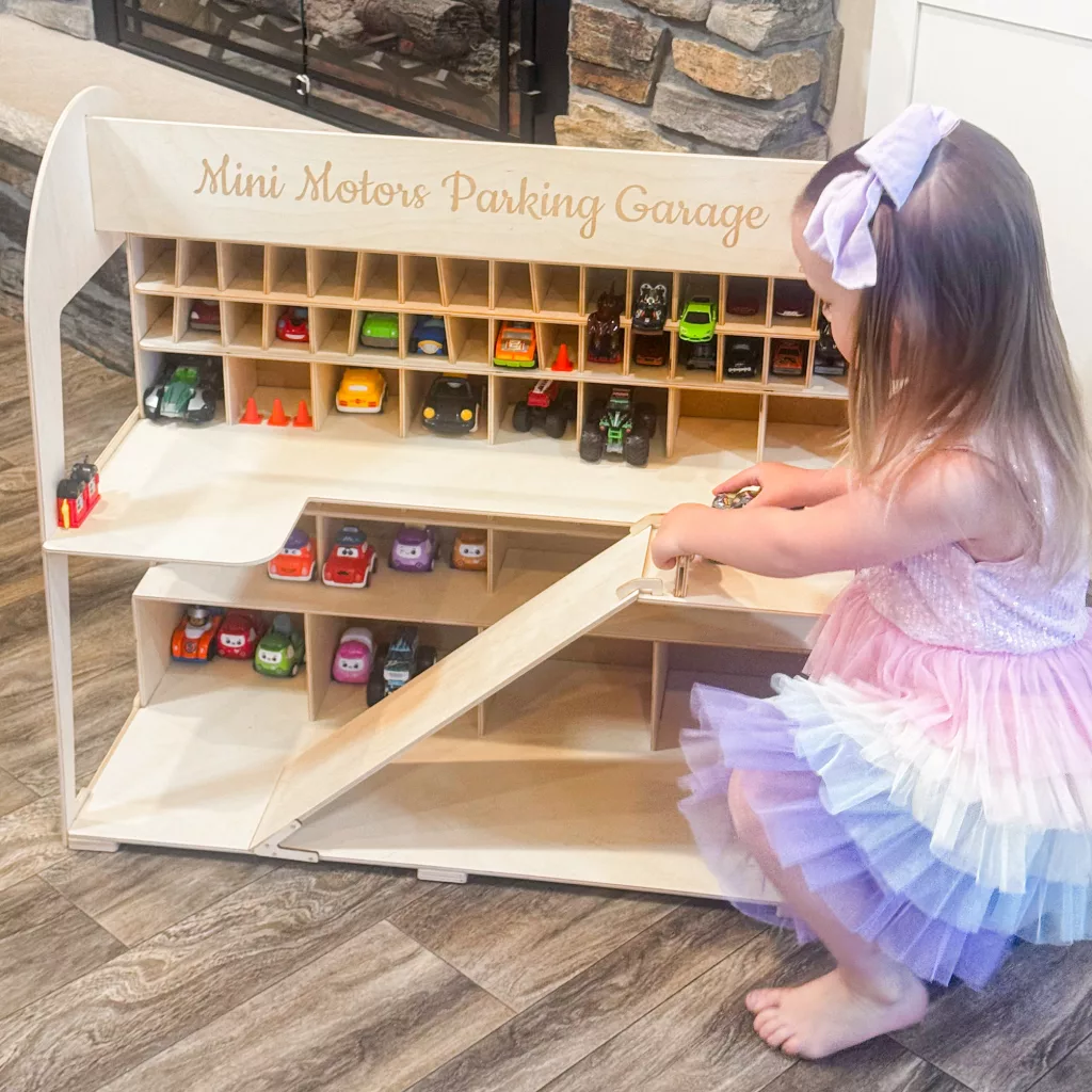 Enjoy The Wood Toy Car Garage Storage Review + Giveaway Enjoy The Wood Toy Car Garage Storage Review + Giveaway.