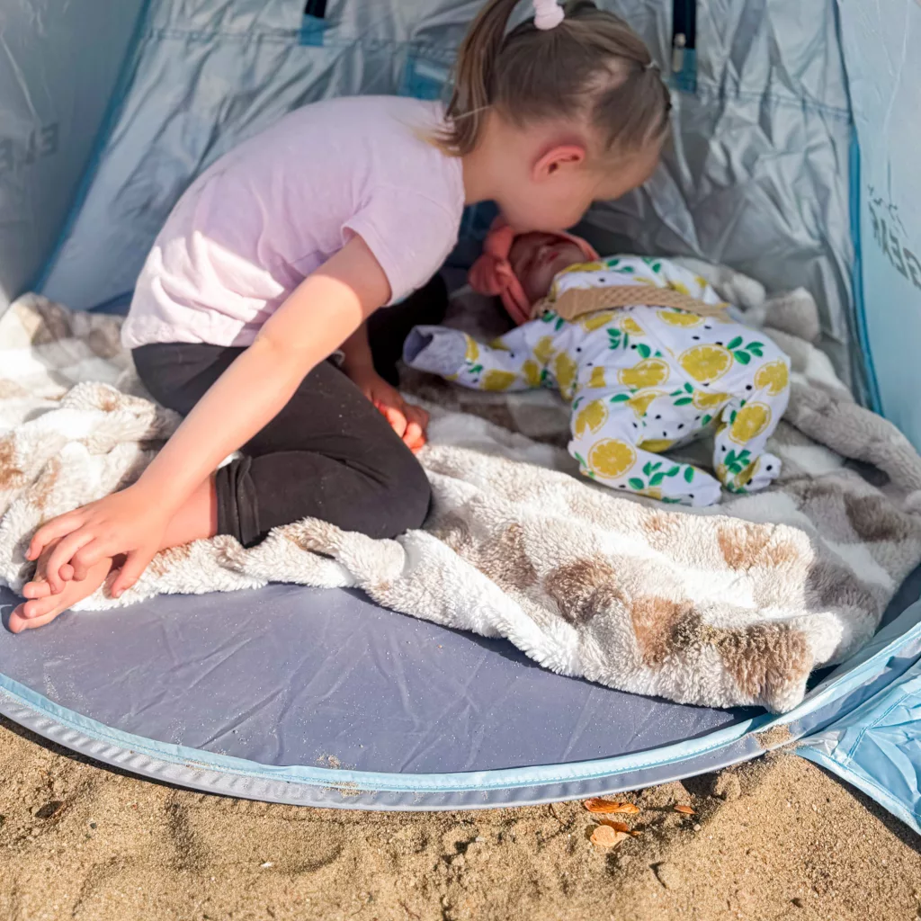 Pop Up Baby Beach Tent With Mini Canopy Review + Giveaway Pop Up Baby Beach Tent With Mini Canopy Review + Giveaway.