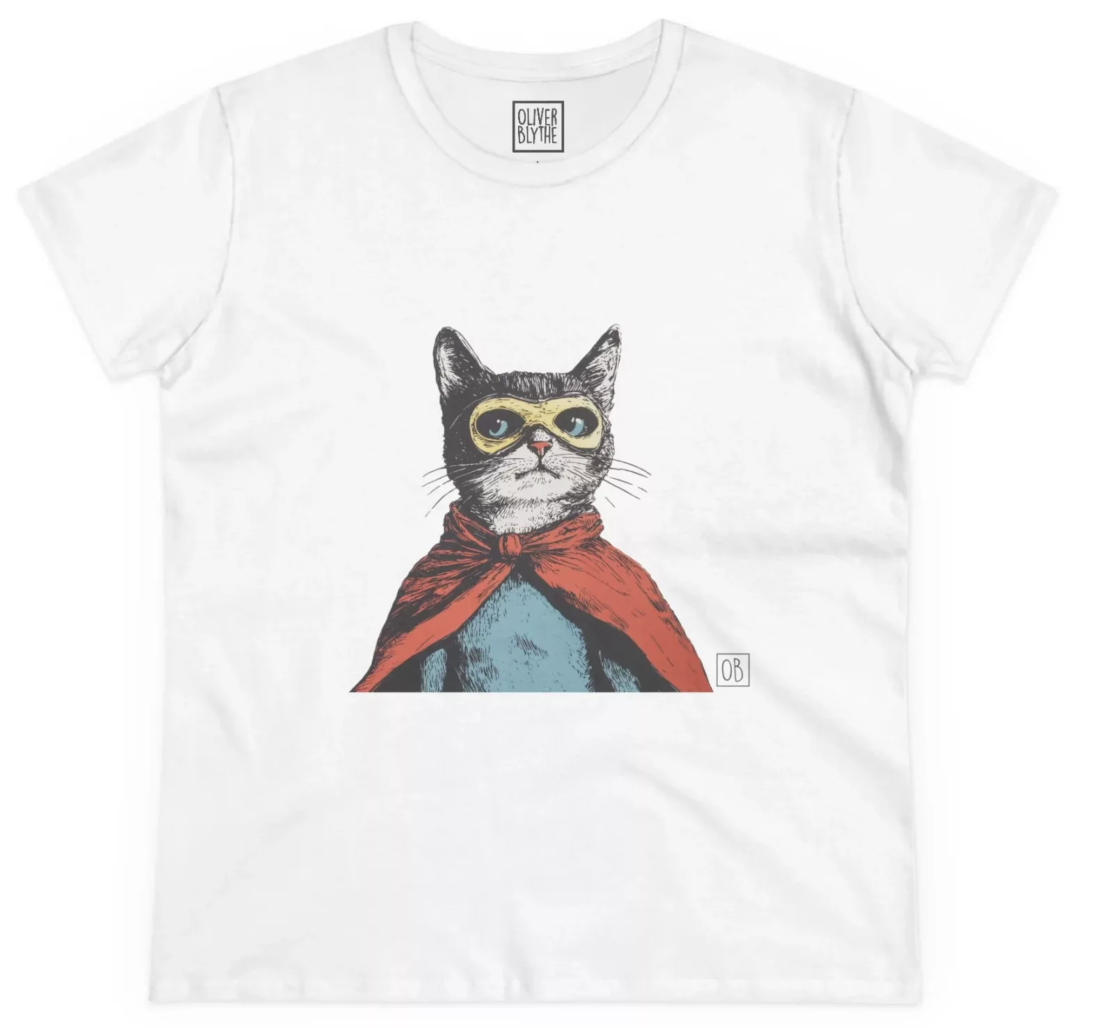Oliver Blythe Women's Cat Hero Tee.